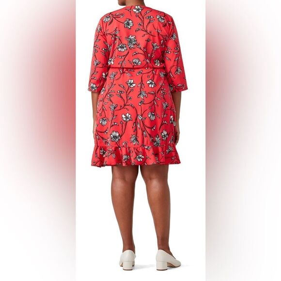 Junarose Floral Wrap Dress Size 22 - Picture 3 of 10